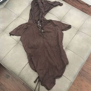 Elven fairy renaissance festival top w hood